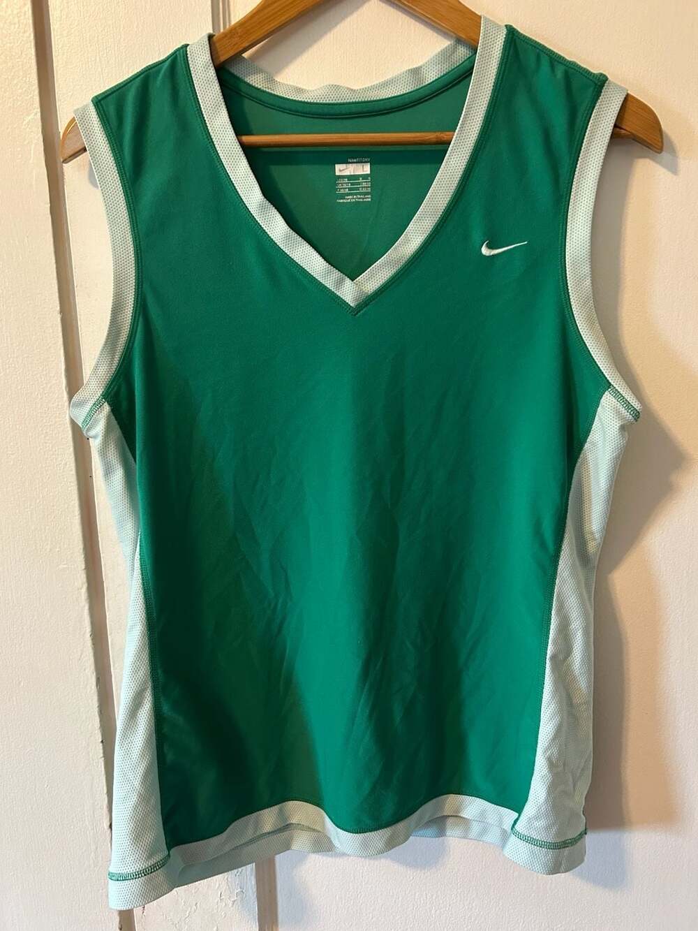 Nike Fit Dry Athletic Tank Top Green Size L (12-14)